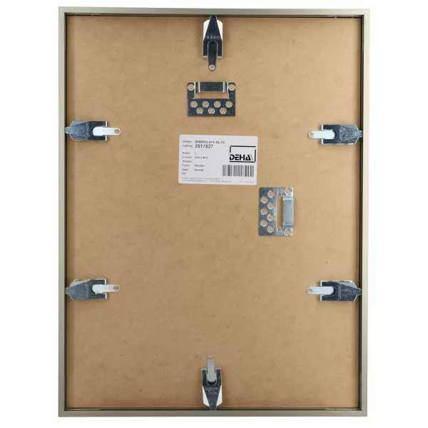 Cadre en aluminium Superba 21x29,7 cm (A4) | argent bruni mat | verre standard (2 mm)