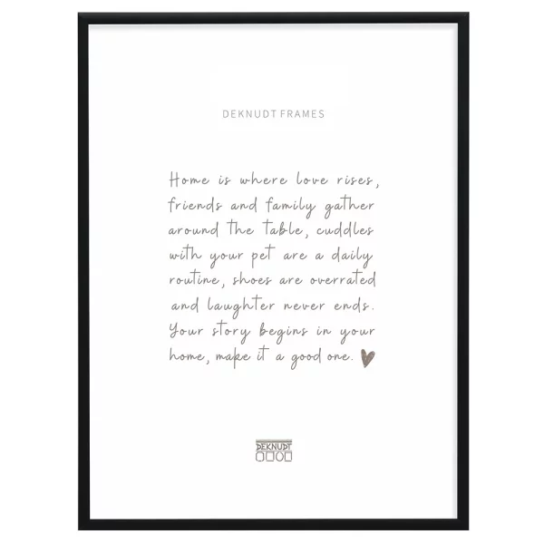 Cadre en aluminium Liz 21x29,7 cm | noir mat | verre standard (2 mm)