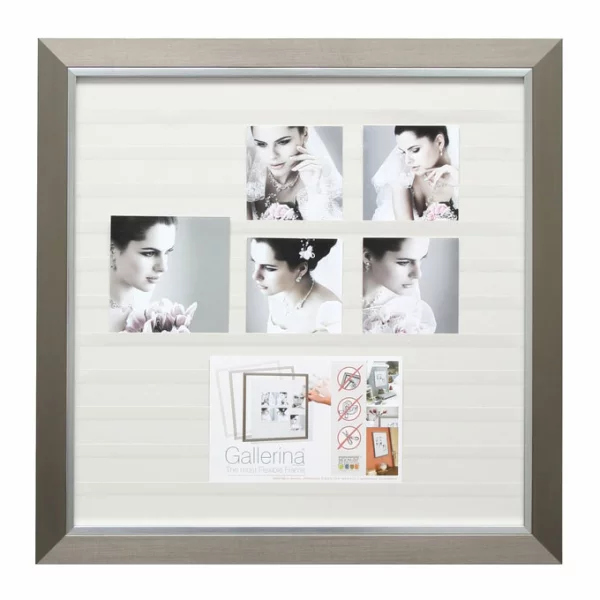 Gallerina Emma - Collage photo flexible 40x70 cm | argent | verre standard (2 mm)
