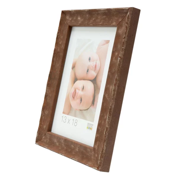Cadre en bois Lesse 10x15 cm | brun | verre standard (2 mm)