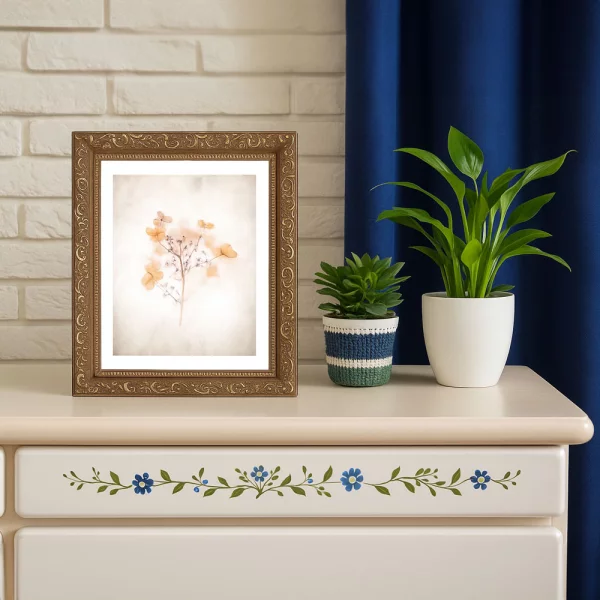 Kunststoffrahmen Boruta 50x70 cm | Gold | Kunstglas (1 mm)