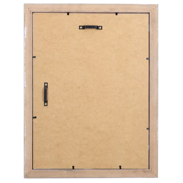 Exclusieve Houten lijst op maat Shab zilver | normaal glas (2 mm)