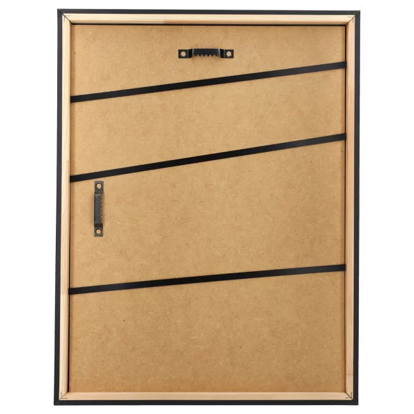 Holz-Bilderrahmen Mencuna 10x10 cm | Schwarz | Normalglas (2 mm)