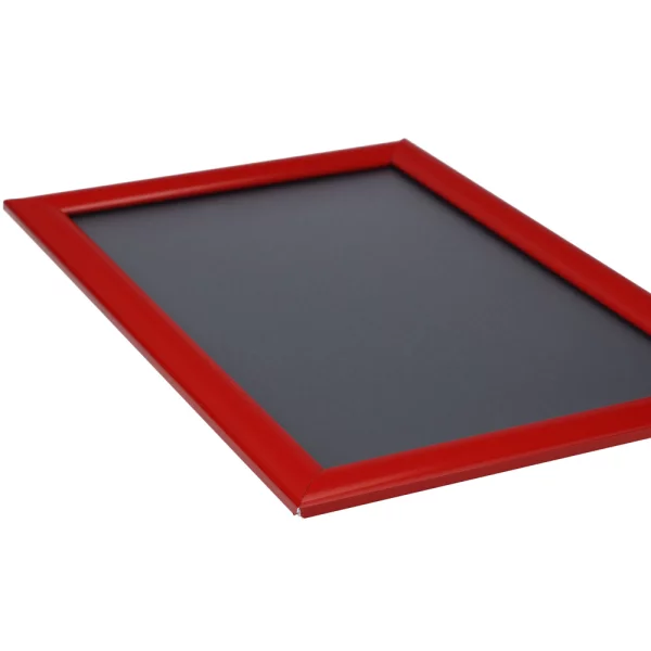 25 mm Klapprahmen Color DIN A4 21x29,7 cm (A4) | rot | Kunstglas mattiert (1 mm)