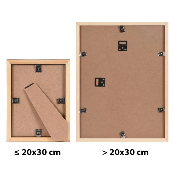 Holz Bilderrahmen Jardin mit Passepartout 10x15 cm (7x10 cm) | Weiß | Normalglas (2 mm)