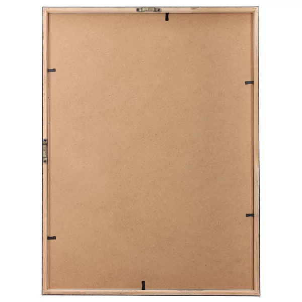 Cadre en bois Calamar sur mesure blanc-noir | verre standard (2 mm)