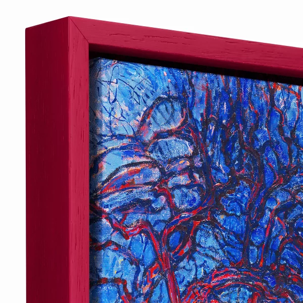 Schattenfugenrahmen Matiz 59,4x84,1 cm (A1) | Cobalt Blue (096) | Leerrahmen (ohne Glas und Rückwand)