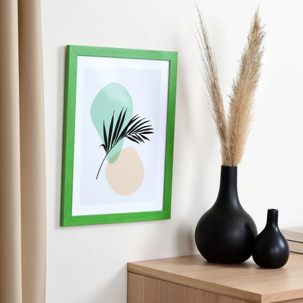 Cadre en bois Top Pro 10x15 cm | vert clair | verre standard (2 mm)