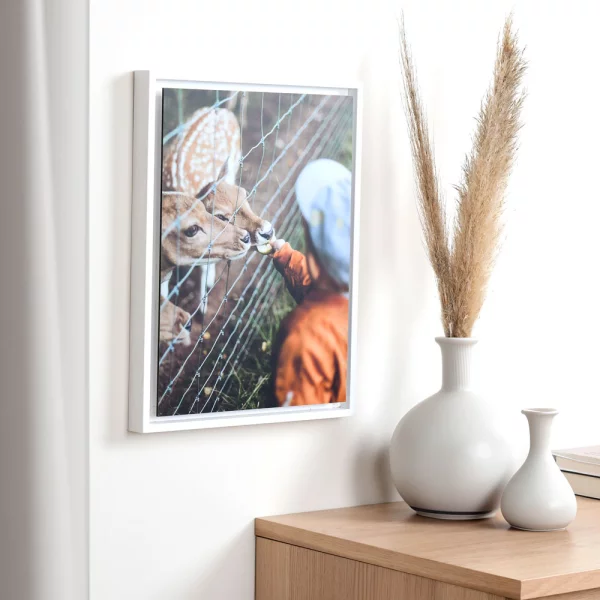 Schattenfugenrahmen für Acrylbilder, Alu Dibond und Hartschaumplatten - Massanfertigung Weiß | Leerrahmen (ohne Glas und Rückwand)