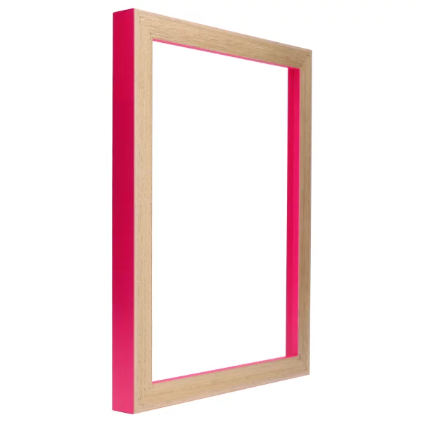 Schattenfugenrahmen Neon 70x100 cm | Neonpink | Leerrahmen (ohne Glas und Rückwand)