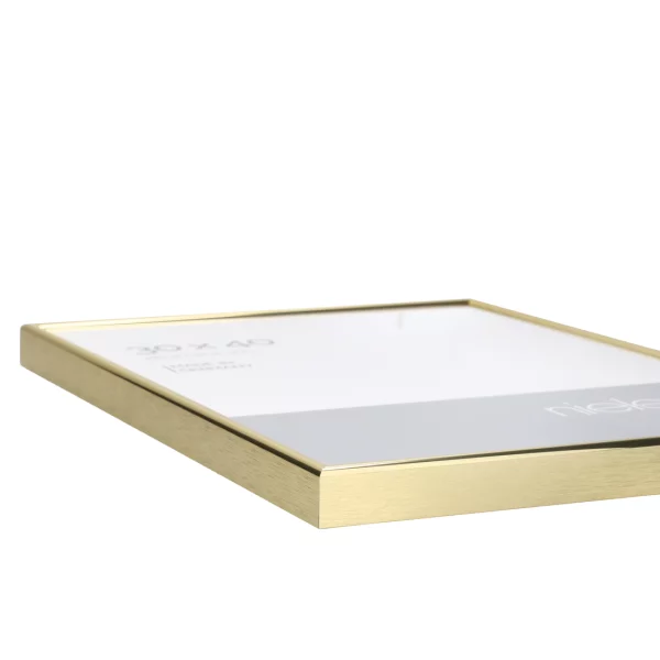 Alu-Bilderrahmen Profil 15 21x29,7 cm (A4) | Gold | Normalglas (2 mm)