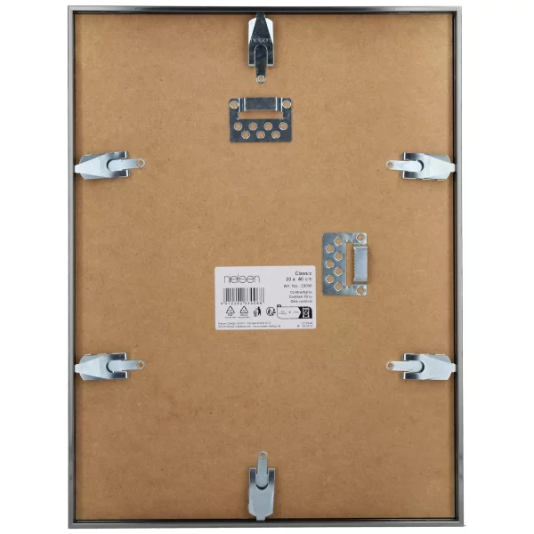 Alu-Bilderrahmen Classic 18x24 cm | Contrastgrau | Normalglas (2 mm)