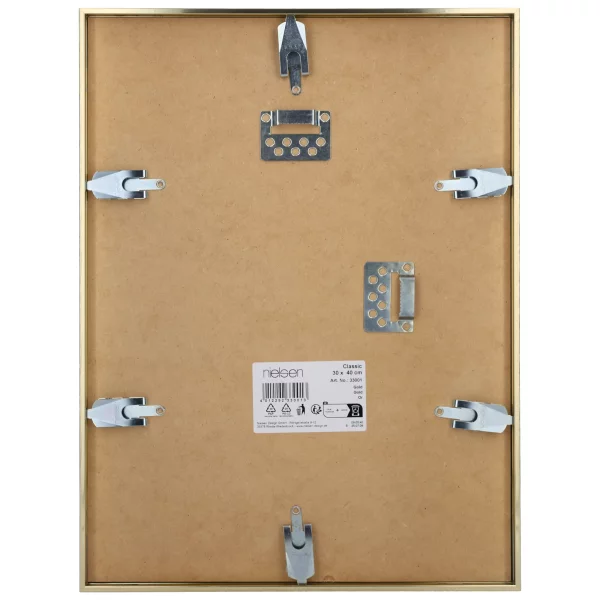 Cadre en aluminium Classic 50x70 cm | or | verre standard (2 mm)