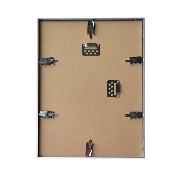 Cadre multi photos Junior pour 3 photos 20x60 cm (3x 10x15 cm) | argent mat | verre standard (2 mm)