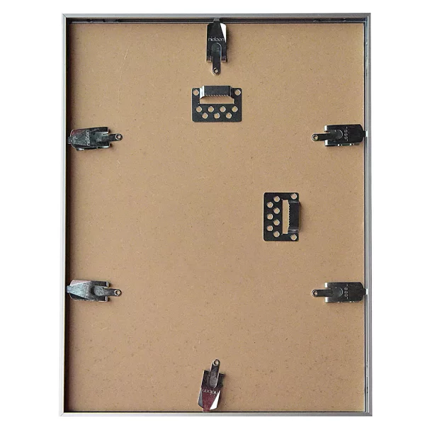 FrameBox II - Cadre pour maillots 60x80 cm | argent mat | verre synthétique (2 mm)