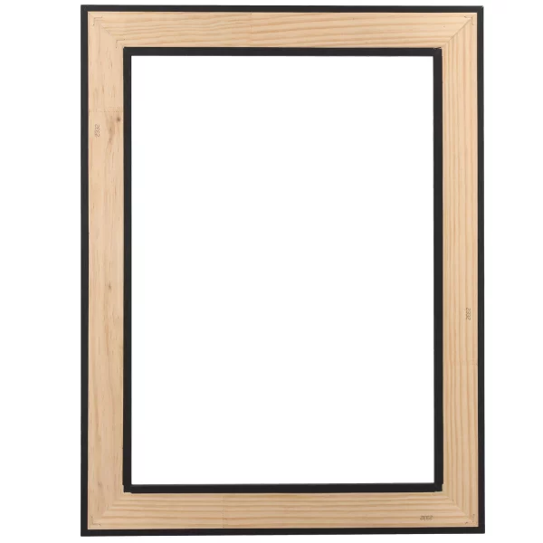 Schattenfugenrahmen Hannah aus Eiche Echtholzfurnier 13x18 cm | Schwarz matt | Leerrahmen (ohne Glas und Rückwand)