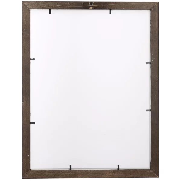 Barockrahmen Francis nach Mass Schwarz mit Silber | Normalglas (2 mm)