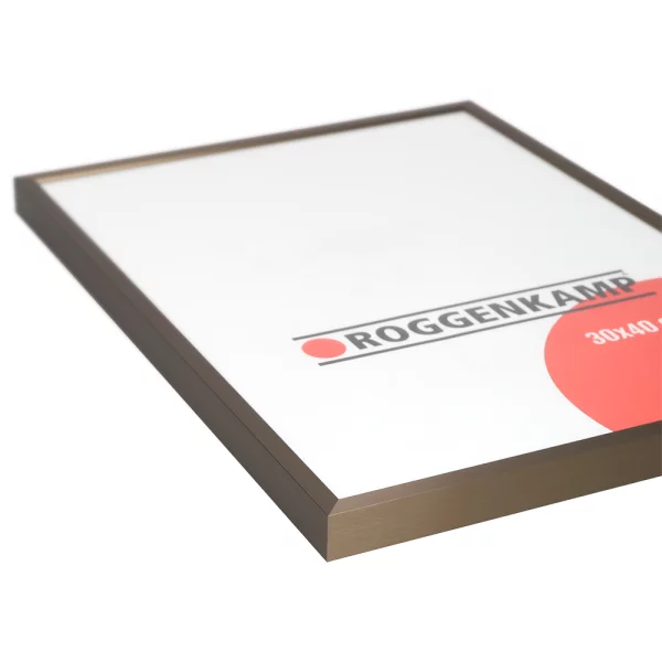 Cadre en aluminium Profil K - sur mesure bronze | verre en acrylique antiflet (3 mm)