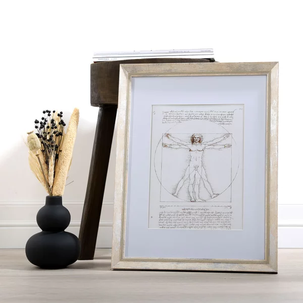 Cadre en plastique Chalet avec passe-partout 10x15 cm | blanc | verre standard (2 mm)