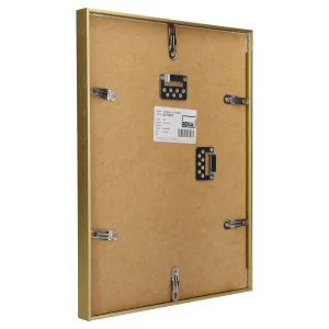 Alu-Bilderrahmen Mizar nach Maß Gold matt | Normalglas (2 mm)