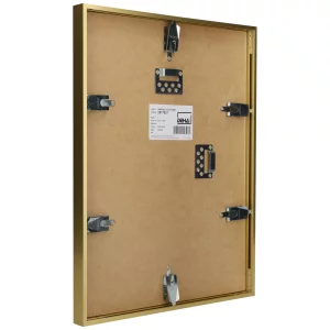 Alu-Bilderrahmen Bellatrix 70x90 cm | Gold matt | Normalglas (2 mm)