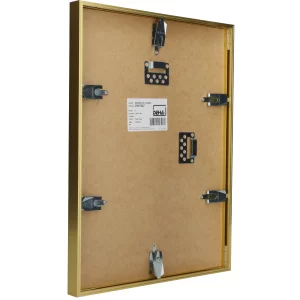 Alu-Bilderrahmen Vega nach Maß Altsilber | Kunstglas (2 mm)