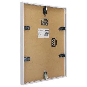 Alu-Bilderrahmen Superba 70x90 cm | Weiß 9016 | Normalglas (2 mm)