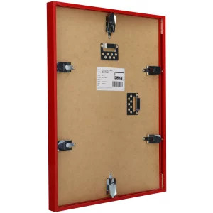 Alu-Bilderrahmen Superba nach Maß Karminrot 3002 | Kunstglas (2 mm)