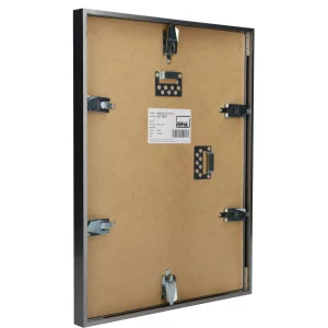 Alu-Bilderrahmen Superba nach Maß Platin | Kunstglas (2 mm)