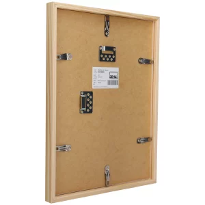 Holz-Bilderrahmen Hamal - nach Maß Kiefer natur lasiert | Normalglas (2 mm)