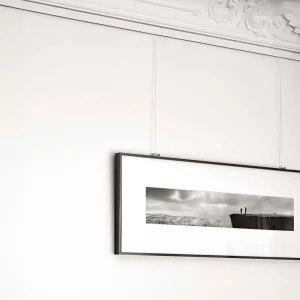 Galerieschiene Economy OHNE Zubehör 2 m | Weiß matt