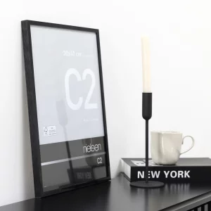 Alurahmen C2 84,1x118,9 cm (A0) | Eloxal Schwarz glanz | Normalglas (2 mm)