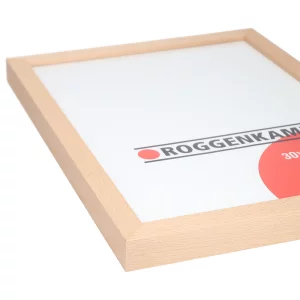 Holz-Bilderrahmen aus Buche / Ahorn nach Maß Buche natur | Normalglas (3 mm)