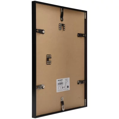 Rama aluminiowa Accent 21x29,7 cm (A4) | czarny matowy | szkło standardowe (2 mm)