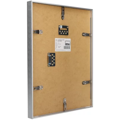 Aluminiumsbilderamme Wega 42x59,4 cm (A2) | Natur, matt | Normalglass (2 mm)