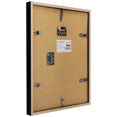 Distans-treramme Bunda 42x59,4 cm (A2) | Lind, dekkende svart | Normalglass (2 mm)