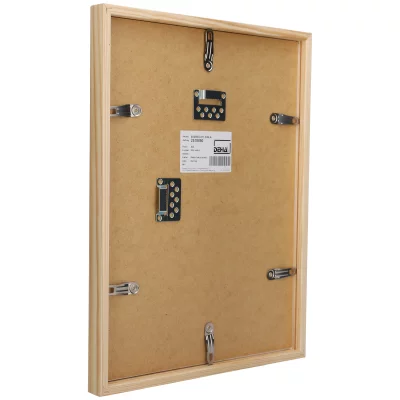 Rama drewniana Hamal - na wymiar drzewo sosnowe naturalne, laserowane | szkło standardowe (2 mm)