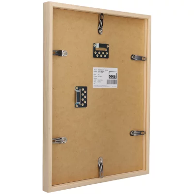 Rama drewniana Hamal - na wymiar sosna naturalna nieobrobiona | szkło standardowe (2 mm)