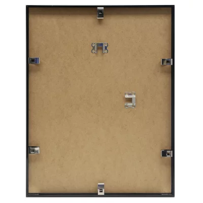 Aluminiowa rama do obrazu Liz 10x15 cm | czarny, połysk | szkło standardowe (2 mm)