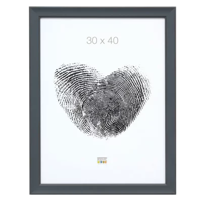 Drewniana rama do obrazu Timeo 15x15 cm | niebieski | szkło standardowe (2 mm)