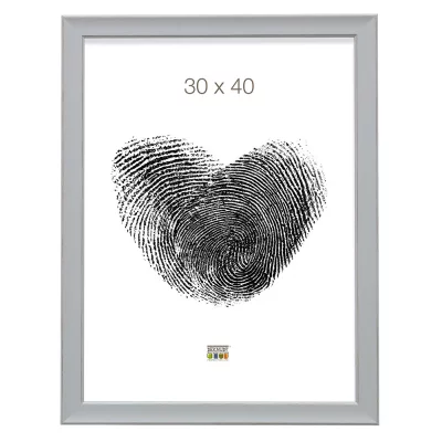 Drewniana rama do obrazu Timeo 10x15 cm | szary | szkło standardowe (2 mm)
