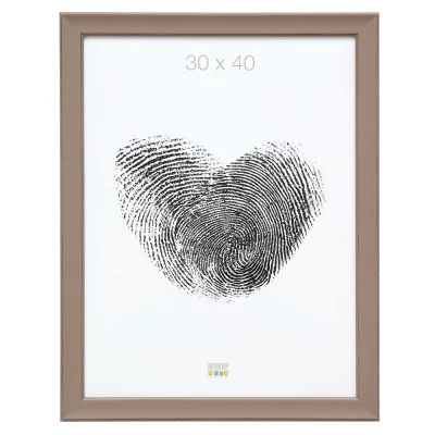 Drewniana rama do obrazu Timeo 20x28 cm | kreci (szary) | szkło standardowe (2 mm)