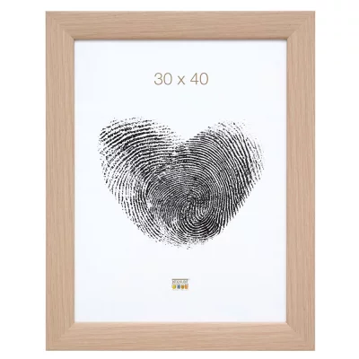 Drewniana rama do obrazu Nathan 10x15 cm | dąb | szkło standardowe (2 mm)