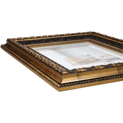 Exclusieve houten kader Empiro 29,7x42 cm (A3) | goud op zwart | normaal glas (2 mm)