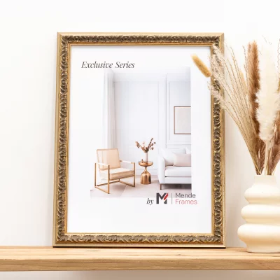 Dřevěný rám Shab na míru stříbrná | normální sklo (2mm)