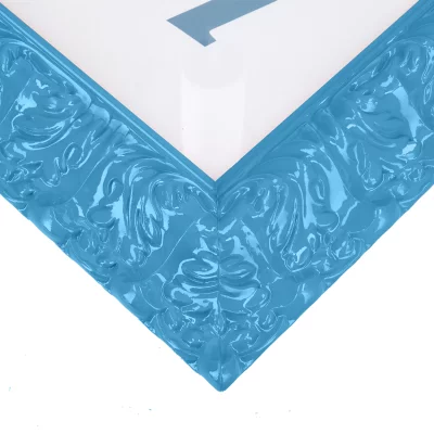 Barokowa rama Salamanca Color na wymiar Blue (093) | szkło standardowe (2 mm)