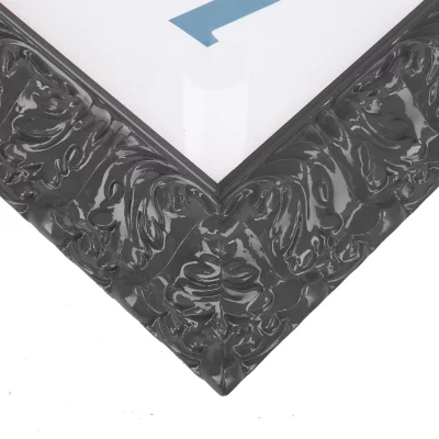 Barokowa rama Salamanca Color na wymiar Dark Grey (221) | szkło standardowe (2 mm)