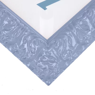 Barokowa rama Salamanca Color na wymiar Misty Blue (086) | szkło standardowe (2 mm)