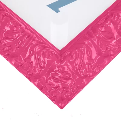 Barokowa rama Salamanca Color na wymiar Pink (059) | szkło standardowe (2 mm)