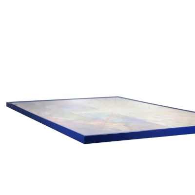 Plast-pusselram för 1500 delar 60x86 cm | blå | Plastglas (1,5 mm)
